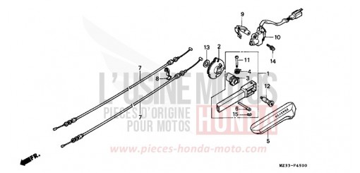 BARRE RENVERSEMENT MARCHE GL1500AP de 1993